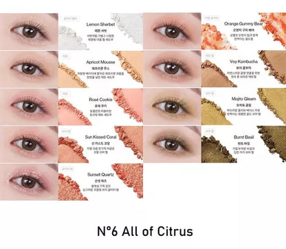 UNLEASHIA.  Glitterpedia Eye Palette.  |  N°6 All of Citrus