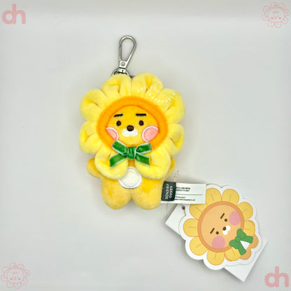 KAKAO FRIENDS. | Flower Ball Blush Doll Keyring. | Little Ryan.|