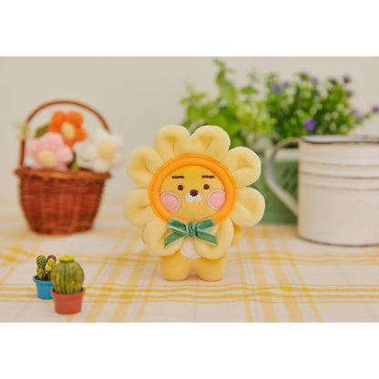 KAKAO FRIENDS. | Flower Ball Blush Doll Keyring. | Little Ryan.|