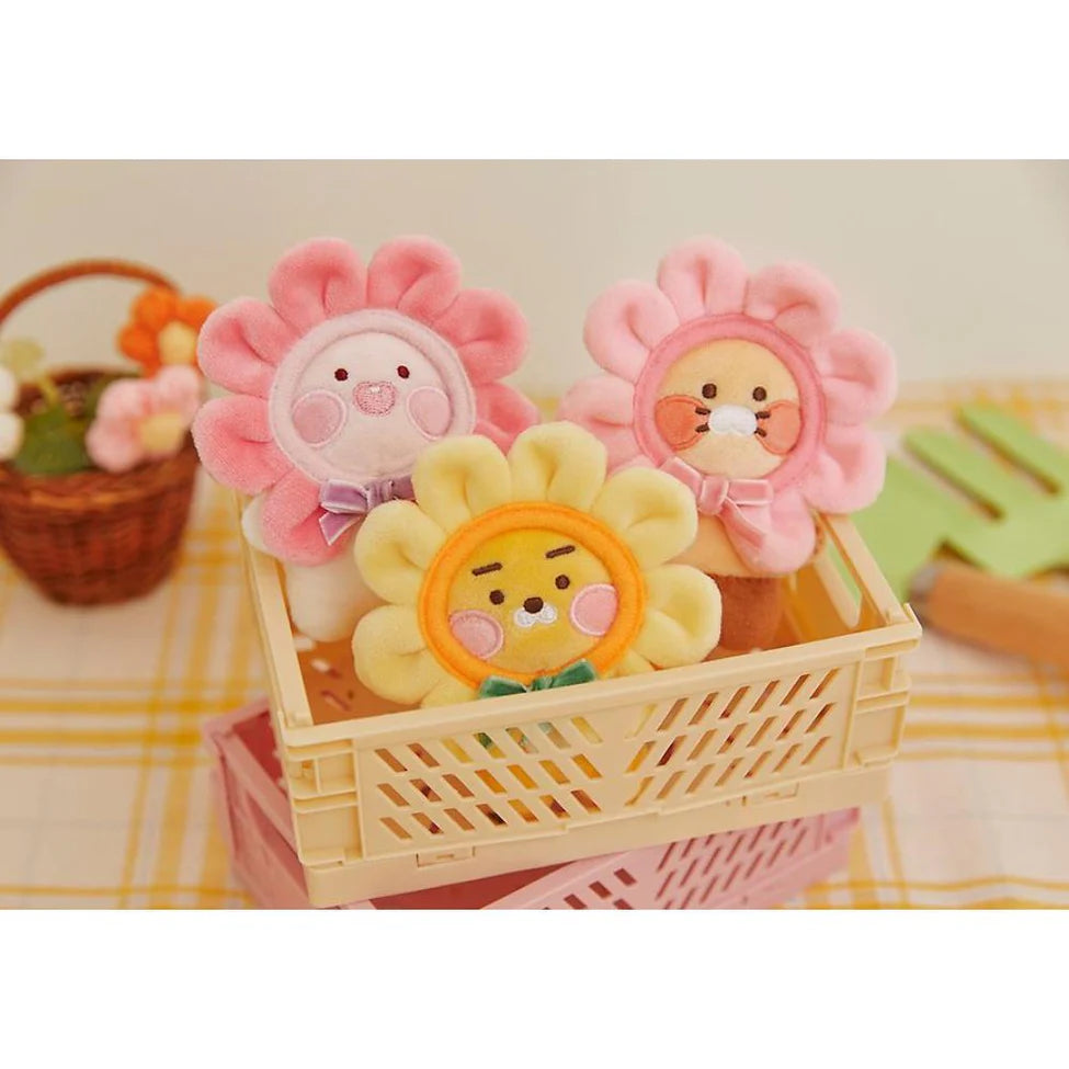 KAKAO FRIENDS. | Flower Ball Blush Doll Keyring. | Little Ryan.|