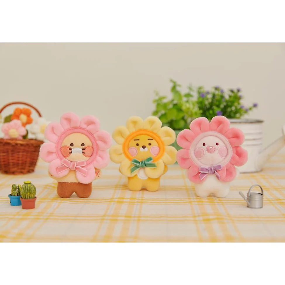 KAKAO FRIENDS. | Flower Ball Blush Doll Keyring. | Little Ryan.|